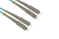 10 Gig SC to SC MM Duplex 50/125 Fiber Patch Cable 20M - Lifetime Warranty picture