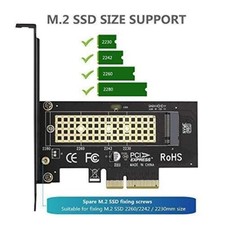M.2 NVME to PCIe 3.0 x4 Adapter with Aluminum Heatsink Solution  picture