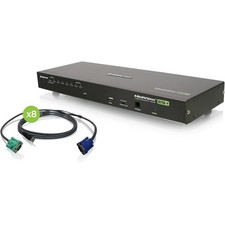 IOGEAR 8-Port USB PS/2 Combo VGA KVM Switch with USB KVM Cables picture