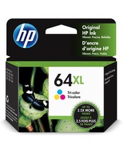 HP 64XL Tri-Color Ink Cartridge for HP Printers High Yield N9J91AN#140 picture