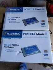 2X HAWKING 56k PCMCIA Fax Modem Card (PN612) V.90 Compact design NOS-Sealed picture