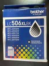 Brother LC506 XL BK Black High Yield Ink Cartridge LC506XLBKS 0307 picture