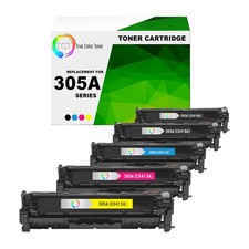 TCT 5PK 305A Toner Set CE410A CE411A CE412A CE413A For HP LaserJet Pro 300 400 picture