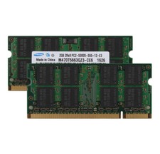 Samsung 4 GB DDR2 RAM 2PCS 2G PC2-5300S 2 GB  667Mhz 200pin Laptop Memory NONECC picture