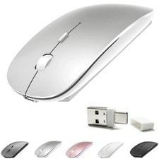 Rechargeable Bluetooth 5.2/3.0/TypeC/USB2.4G Mouse for MacBook/MacBook air/Pr... picture