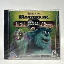 Monsters, Inc. Eight Ball Chaos CD-ROM, 2001 New Sealed Unlock a Secret Game picture