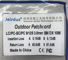 Jeirdus Outdoor Patchcord LC/PC-SC/PC 9/125 3.0mm SM DX 10M picture