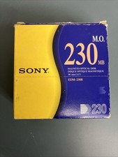 Lot of 2 New Sony Macintosh MO 230MB Magneto Optical Disks picture