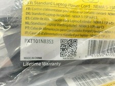 10 X StarTech PXT101NB3S3 3 FT 0.9m STD Laptop Power Cord NEMA 5-15P to C5 picture