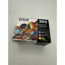 Epson 202 Ink Cartridges Multi-Pack CMY OS Multi New Sealed Claria picture