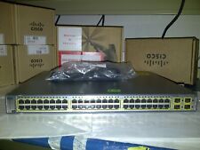 Cisco WS-C3750G-48TS-S 48 port GIG switch with pwr cord & rack. 90 D Wrnty Real picture