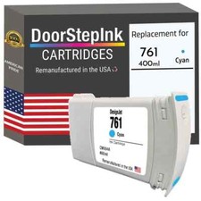 DoorStepInk Compatible Ink Cartridges For HP 761 (CM994A) Cyan 400ml-USA picture