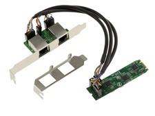 M2 M.2 NGFF PCIe B Key 2.5 Gigabit RJ45 LAN Ethernet - Dual RTL8125 picture