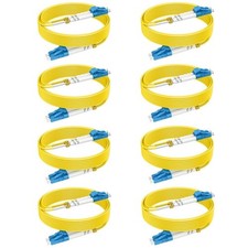 8 PCS OS2 Fiber LC To LC Single Mode Patch Cables 1.6ft/0.5m 10G 9/125m 2.0mm picture