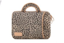 15.5 Inch Laptop Sleeve Case-Stylish Leopard Ultrabook Sleeve Macbook Bag For... picture