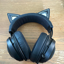 Razer Kraken Kitty Edition Black USB Over-Ear Headset, Boom Mic, Adjustable picture