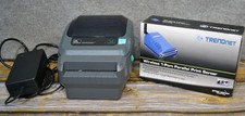 Zebra GX420d Thermal Label Printer USB Serial Parallel+ Wireless TEW-P1PG Tested picture