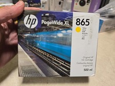 SEALED HP 865 Yellow Ink Cartridge  3ED84A PageWide XL 4200, 4700, 5200 Exp2027 picture