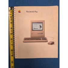 Apple Macintosh Plus Manual Vintage 1986 Beige Good Spiral Bound 030-1246-B picture
