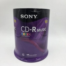 Sony CD-R Music Discs 80 min Color Collection Discs - 100CRM80RSX 100 Count New picture