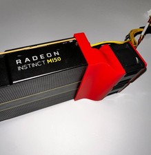 AMD RADEON MI60 MI50 MI25 GPU COOLING FAN SHROUD  W/ DUAL 40mm FANS & SPLITTER picture