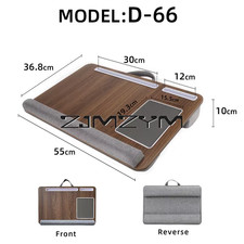 Portable Lap Desk with Pillow Cushion Adjustable Laptop Desk with Wrist Rest, Mo picture