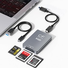 10Gbps CFexpress/XQD/SD Cards Reader 3-in-1 CFexpress Type B Card Readers picture