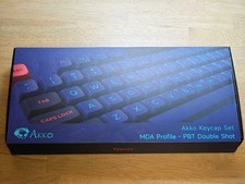 Akko Neon Keycap Set MDA Profile PBT Double-Shot 227 Keys Compatible picture