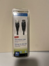 staples usb extension cable 10 ft/pl 3m, new sealed picture