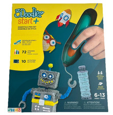 NEW 3Doodler Start+ Essentials 3D Printing Pen Set w 72 Strands 10 Activity STEM picture