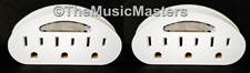 2X Sensor LED Light 3 Outlet Wall Plug Electric Adapter Power Splitter UL Listed picture