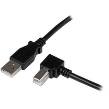 StarTech.com 3m USB 2.0 A to Right Angle B Cable Cord - 3 m USB Printer Cable - picture