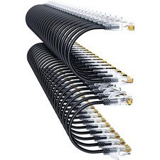 10Gsupxsel Cat6a Patch Cables 0.5ft (48 Pack) Slim, Cat6 Ethernet Patch Cable picture