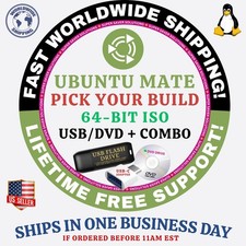 UBUNTU MATE LINUX, ALL VERSIONS, USB/DVD COMBOS, NOBLE NUMBAT, QUESTING QUOKKA picture