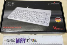 PERIBOARD-409PW Wired PS2 Mini Keyboard by Perixx - 12.36x5.75x0.79 inches WHITE picture