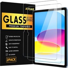 AVOAR 2 Pack Screen Protector for iPad 11th A16 2025 & 10th Generation BLACK  picture