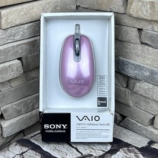 [Sealed] Sony VAIO VGP-UMS32 Pink Wired Optical Mouse RARE HTF New In Package picture