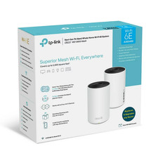 U87022 TPLink Deco WE108002pack WiFi 6E Whole Home Mesh Routers 6 Ghz Ba G1N picture