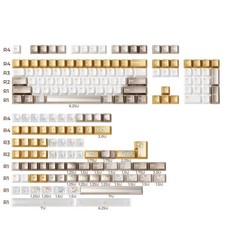 XVX Stained Glass Keycap Set 181-Key Cherry Profile PBT+PC Pearl Moissanite picture