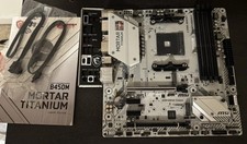 MSI B450M MORTAR TITANIUM Titanium Edition AMD Game Motherboard DDR4 White USA picture