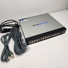 Linksys Cisco SR2024C Compact 24-port 10/100/1000 Gigabit Switch With Cables picture
