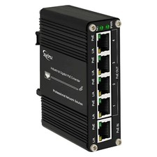 Mini Industrial Gigabit Ethernet PoE Extender IEEE 802.3at Input and 4 Ports Out picture