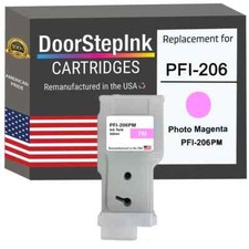 DoorStepInk Compatible Ink Cartridges For Canon PFI-206 Photo Magenta 300ml-USA picture
