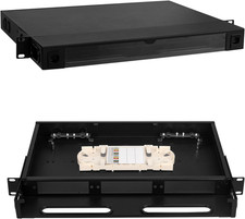 FYBOPTWU - Fiber Optic Rack Mount Enclosure Box with 3 Slots | Holds 3 LGX adapt picture
