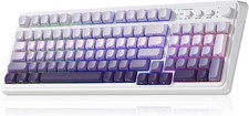 Aula S99 Wireless 99 Key Gaming Keyboard With RGB Lighting Gradient Purple picture