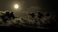 Landscape storm moon sky art clouds night Custom Gaming Mat Desk picture