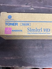 Genuine Konica Minolta TN512M Magenta High D. P. Toner Cartridge. Open Box. picture