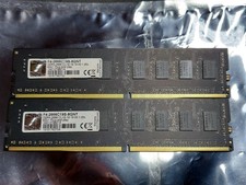Pair 2 Tested GOOD GSkill 2x 8GB DDR4 2666 PC RAM DIMM Modules 16GB F42666C19S picture