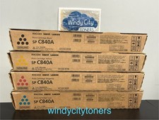 Genuine Ricoh SP C840A Complete High Yield Toner Set 821255, 56, 57,  58 New picture