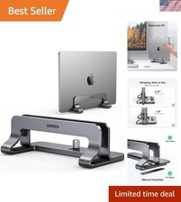Durable Adjustable Laptop Stand - Silver Gray Finish for Elegant Workspaces picture
